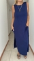 Vestido Luz de modal elastizado azul - tienda online