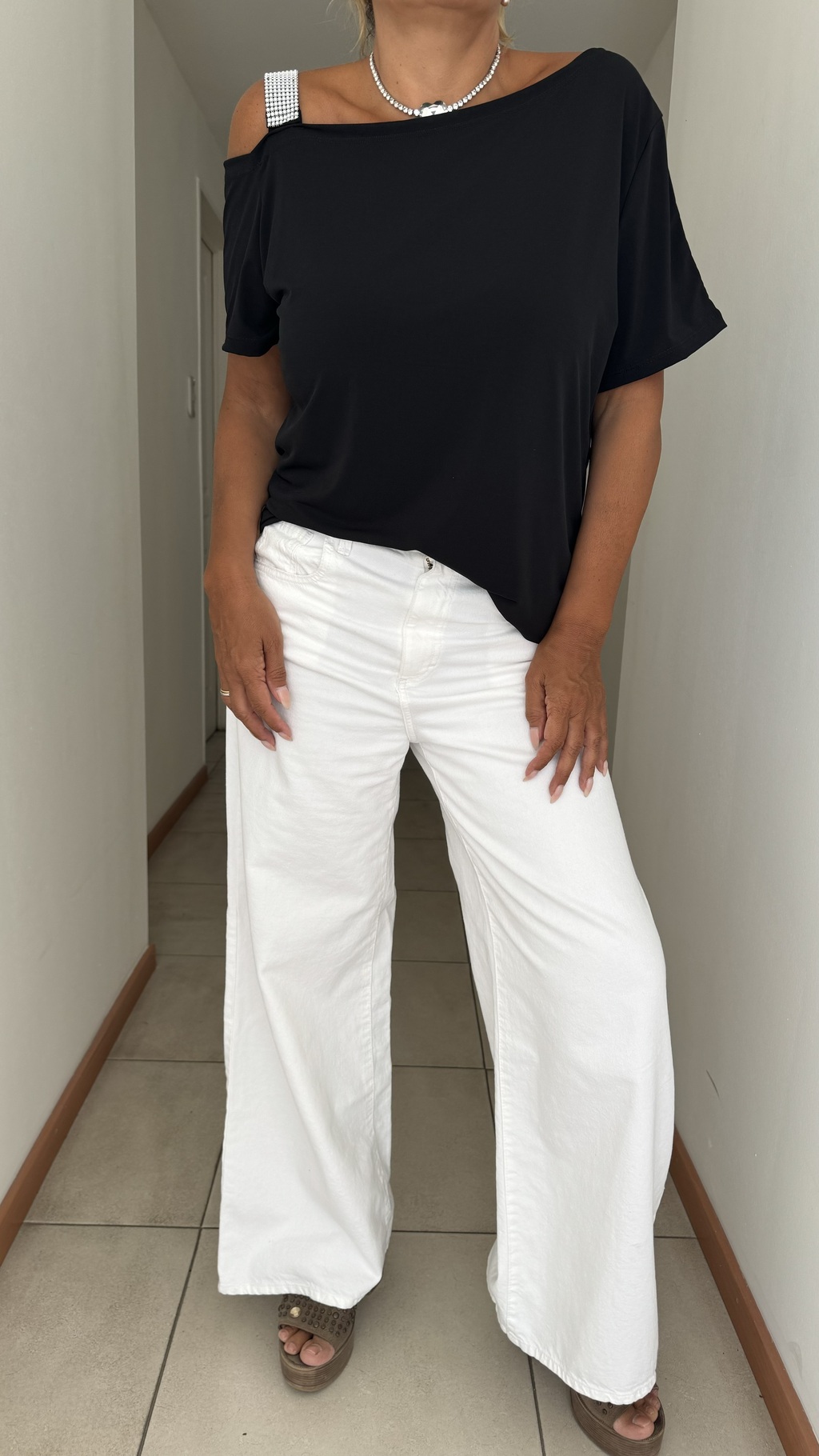 Remera Pilar de seda fria elastizada Andra Urgat