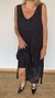 Vestido Romance de macramé negro con vestido interno de modal - comprar online