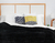 Acolchado Flannel corderito, marca LA BASTILLA® | Color Negro - comprar online
