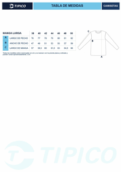Pack X3 camiseta térmica manga larga escote redondo Art 2225 - TIPICO SRL