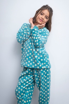 Pijama de nena Supersoft lunares ART 7610 - comprar online