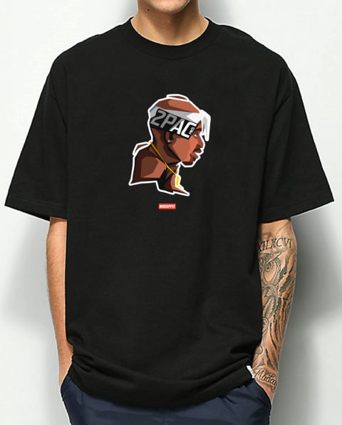 CAMISETA TUPAC PERFIL