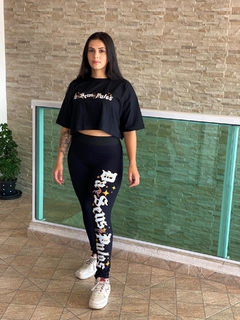 CONJUNTO CROPPED E CALÇA LEGGING '' DA SEUS PULOS ''