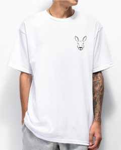 CAMISETA COMUM KANGUS OUTLINE ESTAMPA FRENTE E COSTAS - comprar online