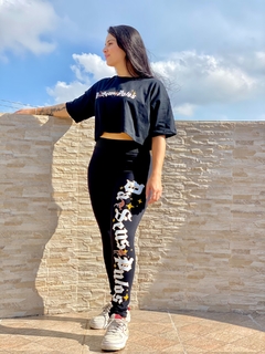 CONJUNTO CROPPED E CALÇA LEGGING '' DA SEUS PULOS ''