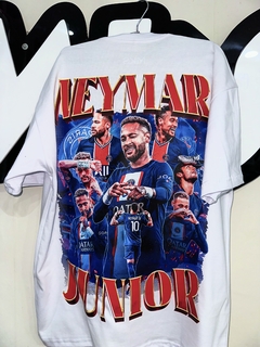 CAMISETA PREMIUM NEYMAR JR VERSAO PSG - ESTAMPA FRENTE E COSTAS na internet