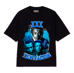 CAMISETA PREMIUM XXX TENTACION PLANET BLUE