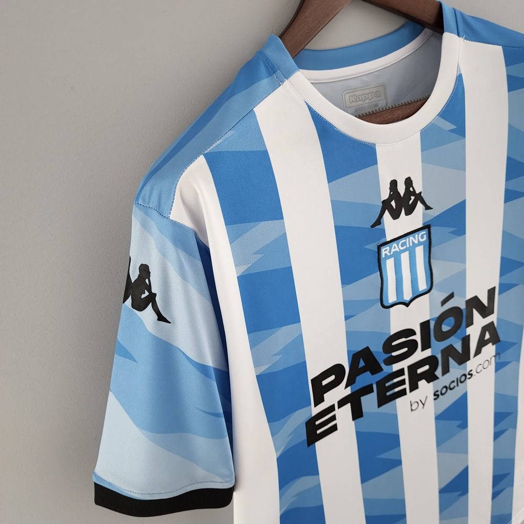 Camisa de Racing Club I Futebol Camiseta 2022/23 cód KL7459