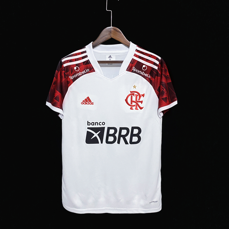 Camisa Flamengo II 21/22 - Masculino Torcedor - Branco/Vermelho