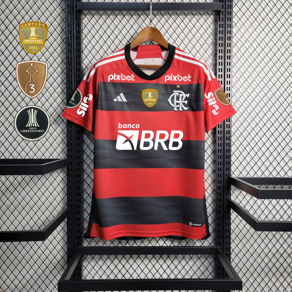 Camisa Flamengo Todos Patchs e Patrocínios - 23/24