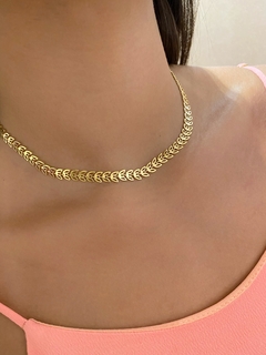 Choker Folhas - Banhado a Ouro - loja online