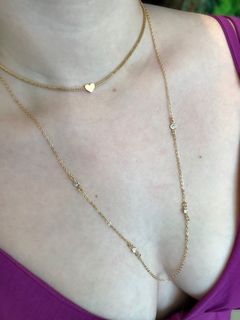 Colar Longo Tiffany - 70cm - Banhado a Ouro 22k na internet