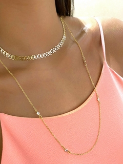 Choker Folhas - Banhado a Ouro - loja online