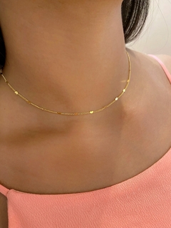 Choker Corações - Banhado a Ouro - comprar online