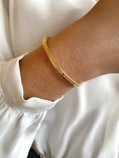 Bracelete Pai Nosso - Banhado a Ouro - comprar online
