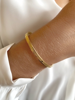 Bracelete Pai Nosso - Banhado a Ouro