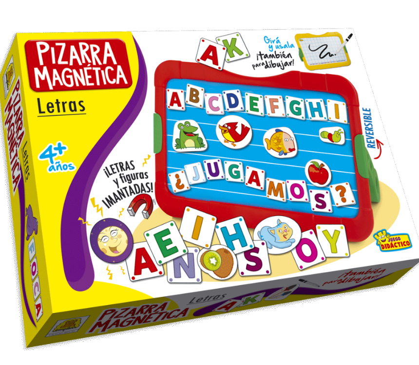 Pizarra Magnetica Letras Maderitas Solo Didacticos