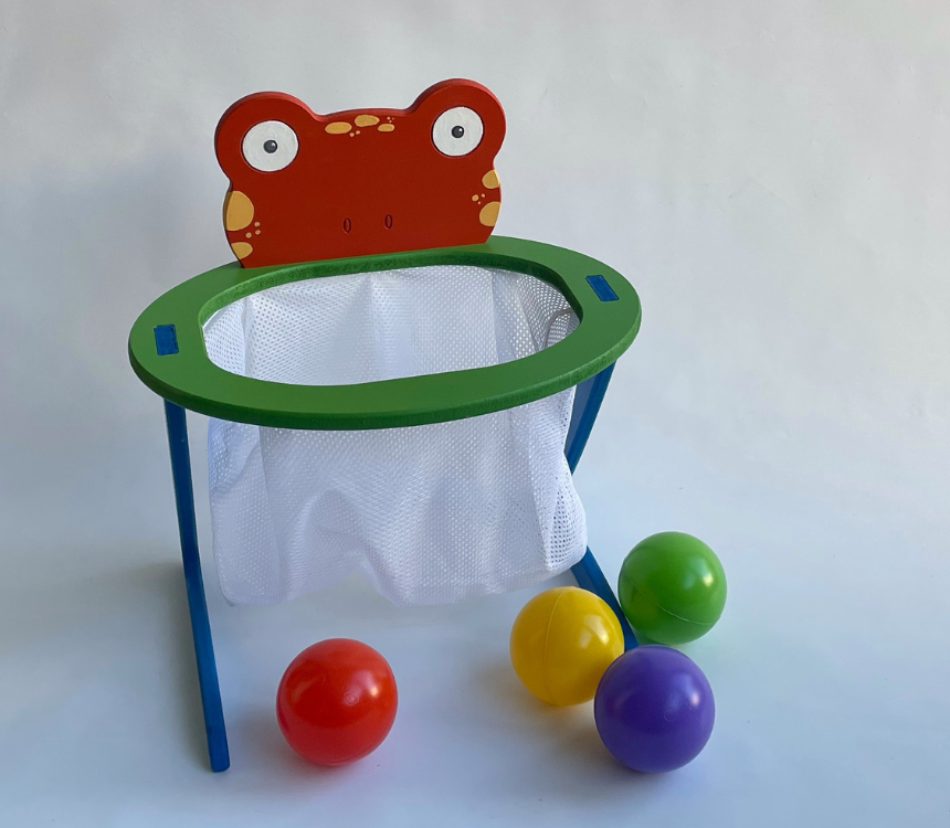 Sapo para Embocar de Pie Maderitas Solo Didacticos