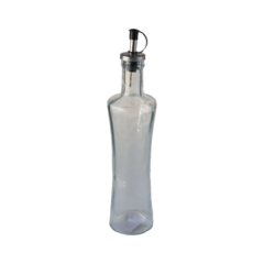 ACEITERA DE VIDRIO CONCAVA PICO ACERO SMALL 30 CM