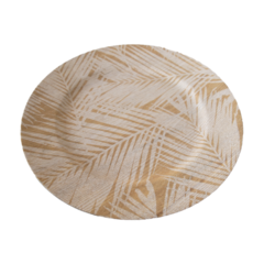 PLATO DE SITIO DISEÑO HOJA PALMERA - comprar online