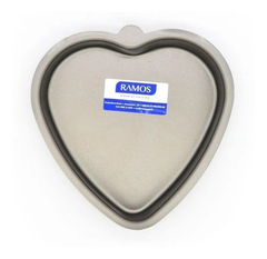 Molde Torta Corazón Ramos Teflon Antiadherente Grande - comprar online