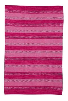 Alfombra De Algodón Fucsia Living Deco 90 X 150 Cm