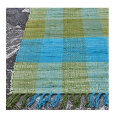 Alfombra De Algodón Chindi Cuadros Living Deco 70 X 120 Cm - comprar online