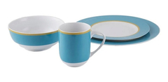 Set Juego De Vajilla X 16 Piezas Porcelana Plato Jarro