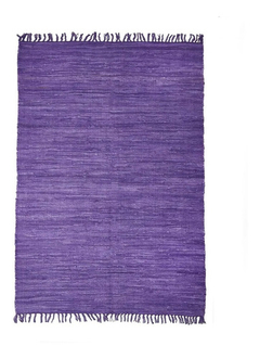 Alfombra Violeta Ambiente Algodón 130 X 190 Cm