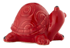 Tortuga De Cerámica Roja 19 Cm