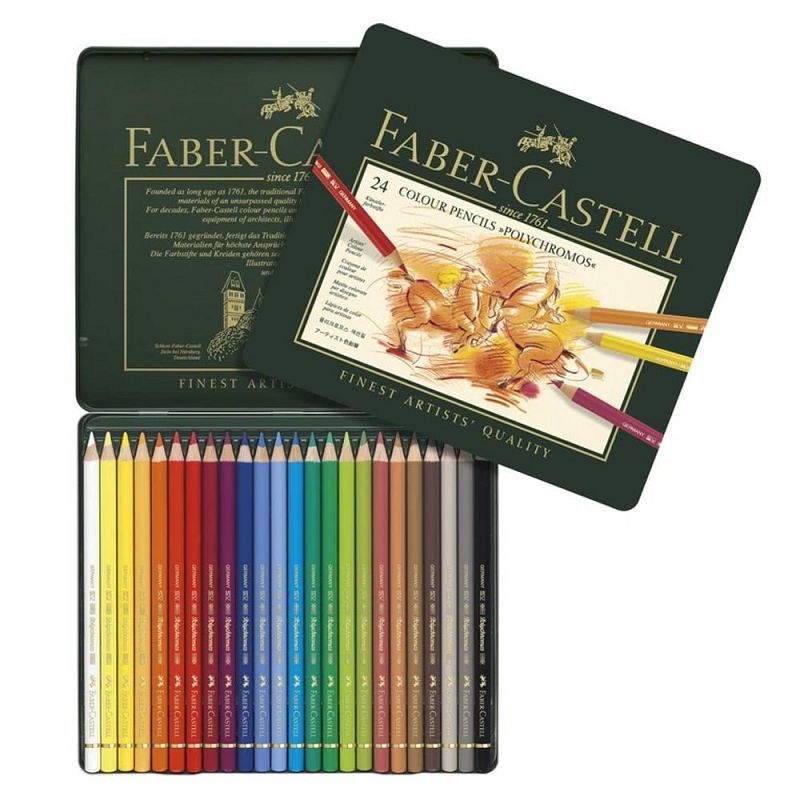 Lapiz Color Faber Castell Polychromos X120 110011 Lata Berrini