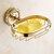 Saboneteira Vintage Retrô banheiro lavabo Dourado Ouro Luxo 80304G