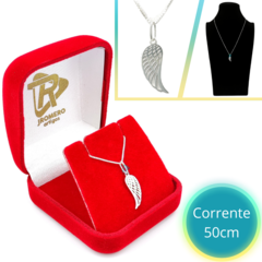 COLAR FEMININO COM PINGENTE ASA - PRATA925 - JRomero Artigos®