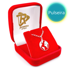 PULSEIRA VIAGEM AVIÃO MUNDO WANDERLUST - PRATA 925 - comprar online