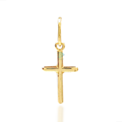 PINGENTE CRUCIFIXO LISO PEQUENO - OURO 18K