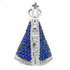 PINGENTE NOSSA SENHORA APARECIDA EXTRA GRANDE - PRATA 925