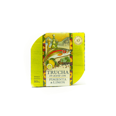 Trucha en aceite con pimienta y limon x80gr Granjas Patagónicas
