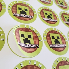 PLANCHA STICKER MINECRAFT X 25