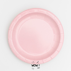 Plato Pastel Rosa x 10 - comprar online