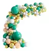 Arco Organico globos 12" Verde Tiffany Salmon Dorado Globo