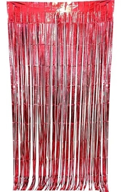 Cortina Metalizada Roja - comprar online