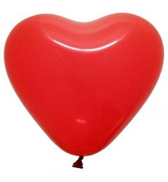 Globos corazon latex Rojo - comprar online