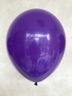 Globos latex 12" Color Violeta Perlado x 10