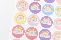 Stickers x 25 "Arco Iris" en internet