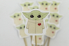 Toopers para cupcakes redondos x12 "Baby Yoda"