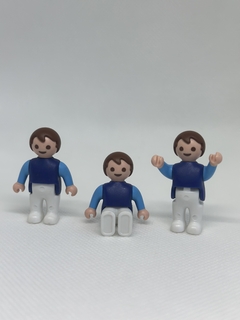 Boneco playmobil BEBÊ masculino , roupa azul - avulso