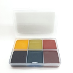 Smart palette de 6 colores HZR - maquillaje cremoso