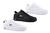 Kit 3 Pares De Tênis Estilo Retrô Sneaker Runway Sportswear Masculino - Branco/Preto E Preto/Branco E Branco