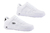 Kit 2 Pares De Tênis Estilo Retrô Sneaker Runway Sportswear Masculino - Branco/Preto E Branco